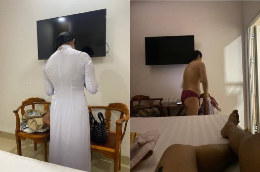 Hợp sức với cô giáo xinh đẹp giải câu đố hài hước